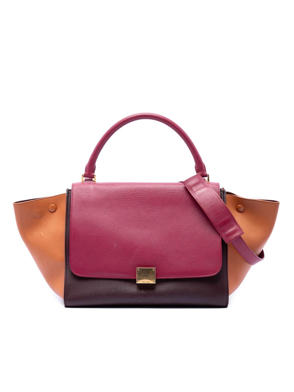 Celine Tricolor Trapeze Bag Leather #327213C69B